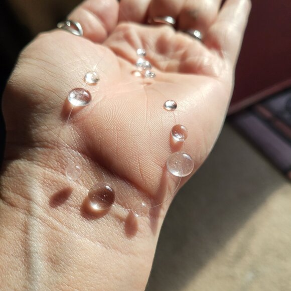 NWT WATER DROP NECKLACE/BRACELET AND EARRING BUNDLE - Picture 2 of 11